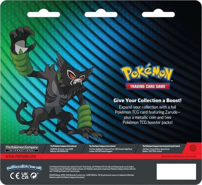 Pokemon TCG: 2-Pack Blister (Zarude) 324243241312456612 фото