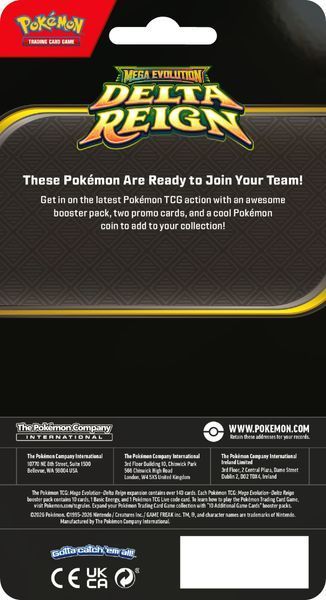 Pok&eacute;mon TCG: Mega Evolution - Delta Reign Checklane Blister  Pok&eacute;mon TCG: Mega Evolution - Delta Reign Checklane Blister фото
