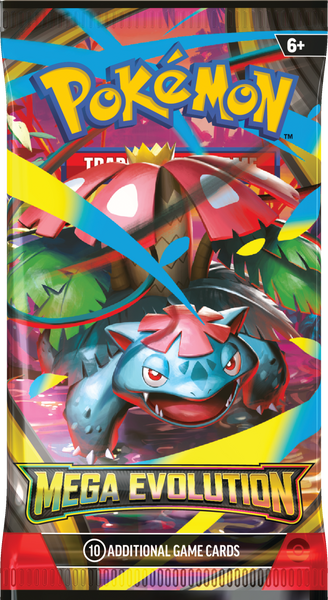 Pok&eacute;mon TCG: Mega Evolution Booster Pack (10 карт) 7776667687990 фото