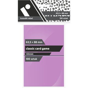 Футболки Rebel (63,5x88 мм) Classic Card Game, 100 штук, Розовый 3320380 фото