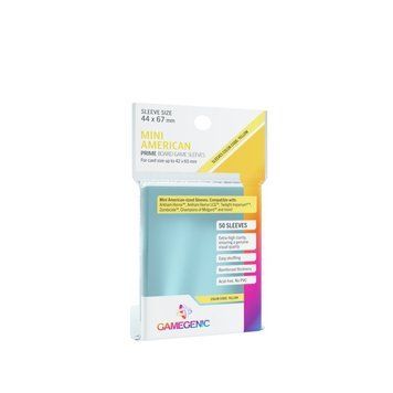 Gamegenic - PRIME Mini American-Sized Sleeves 44 x 67 mm - Clear (50 Sleeves) 1791865 фото