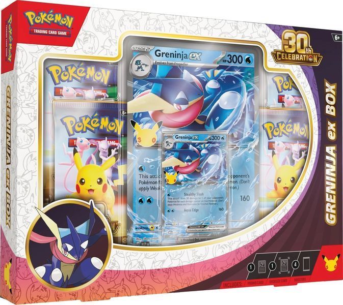 Pok&eacute;mon TCG: 30th Celebration Pok&eacute;mon ex Box&mdash;Sylveon ex & Greninja ex 930234932432435 фото