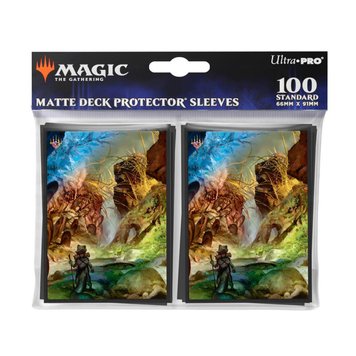 UP - Bloomburrow 100ct Deck Protector Sleeves Black для Magic: The Gathering (100 рукавів) 2526688 фото