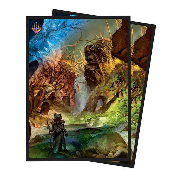 UP - Bloomburrow 100ct Deck Protector Sleeves Black для Magic: The Gathering (100 рукавів) 2526688 фото