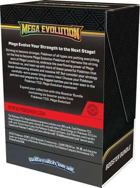 Pok&eacute;mon TCG: Mega Evolution Booster Bundle (6 бустерів) megabund фото