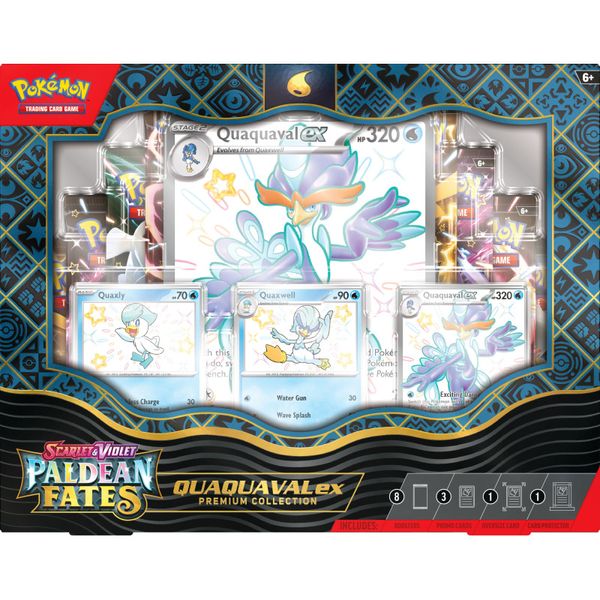 Pokemon TCG: Paldean Fates - Premium Collection Quaquaval ex 2728649 фото