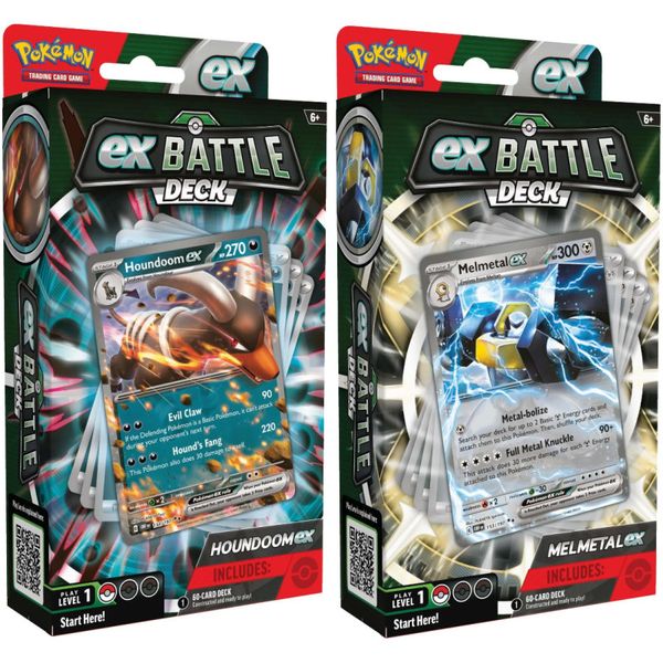 Pokémon TCG: набір бойових колод Melmetal ex і Houndoom ex Ex 6754006 фото