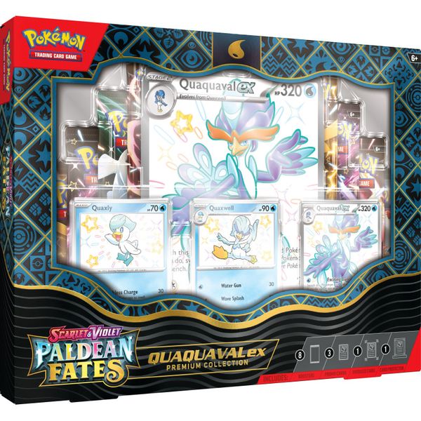 Pokemon TCG: Paldean Fates - Premium Collection Quaquaval ex 2728649 фото