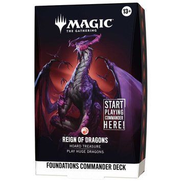 MTG: Foundations Starter Commander Deck - Reign of Dragons 3634104 фото