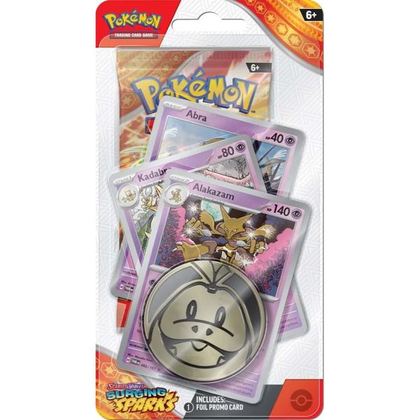 Pokémon TCG: Scarlet & Violet - Surging Sparks - Premium Checklane Blister Alakazam 3267299 фото