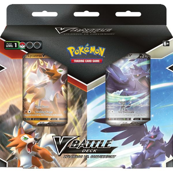 Pokémon TCG: V Battle Deck Battle Deck Bundle - Lycanroc V vs Corviknight V 6198791 фото