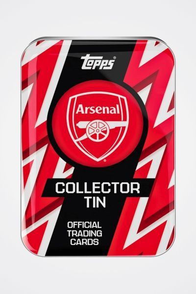 Arsenal 2025|26 Topps Football Cards Tin 5053307076754 фото