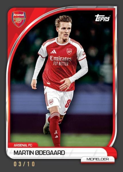 Arsenal 2025|26 Topps Football Cards Tin 5053307076754 фото