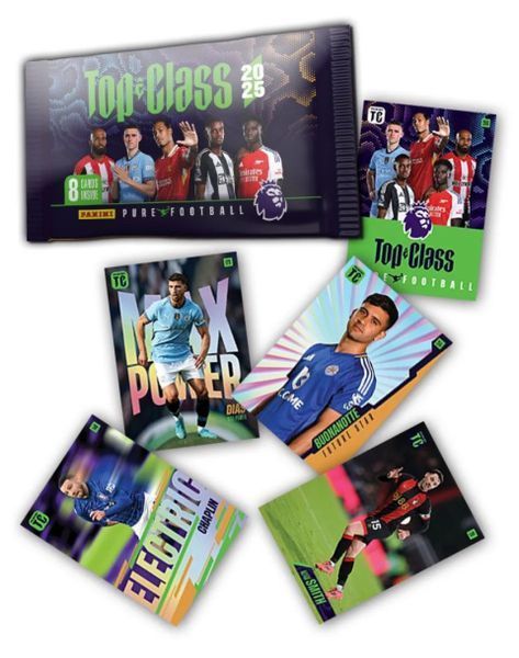 6-pack Premier League Top Class 2025 Football Cards 8051708023152 фото