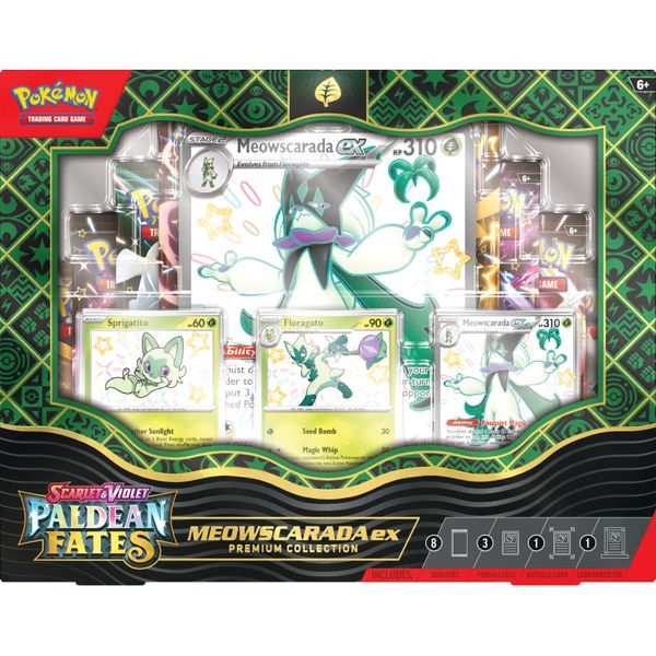 Pokemon TCG: Paldean Fates - Premium Collection Meowscarada ex 3212819 фото