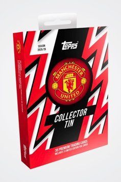 Manchester United 2025|26 Topps Football Cards Tin 5053307076839 фото