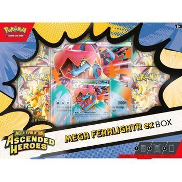 Pokemon TCG: Mega Evolution 2.5 - Ascended Heroes - Mega Feraligatr ex Box 1387003 фото