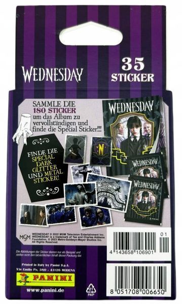 Blister Stickers Wednesday Series 1 Panini 8051708006650 фото
