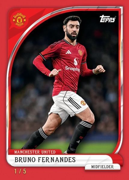 Manchester United 2025|26 Topps Football Cards Tin 5053307076839 фото