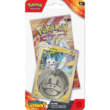 Pokémon TCG: Scarlet & Violet - Surging Sparks - Checklane Blister Display Pachirisu 6478363 фото