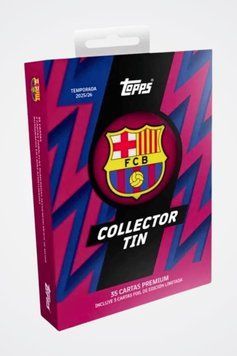 FC Barcelona 2025|26 Topps Football Cards Tin 5053307076778 фото