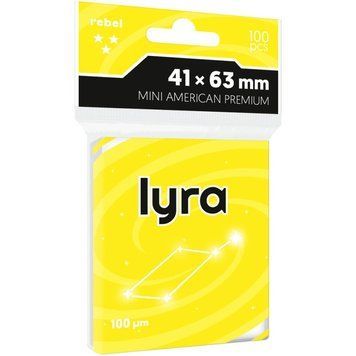 Rebel Premium Lyra Card Sleeves (41x63 mm), 100 pieces 1862510 фото
