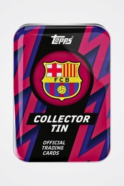 FC Barcelona 2025|26 Topps Football Cards Tin 5053307076778 фото