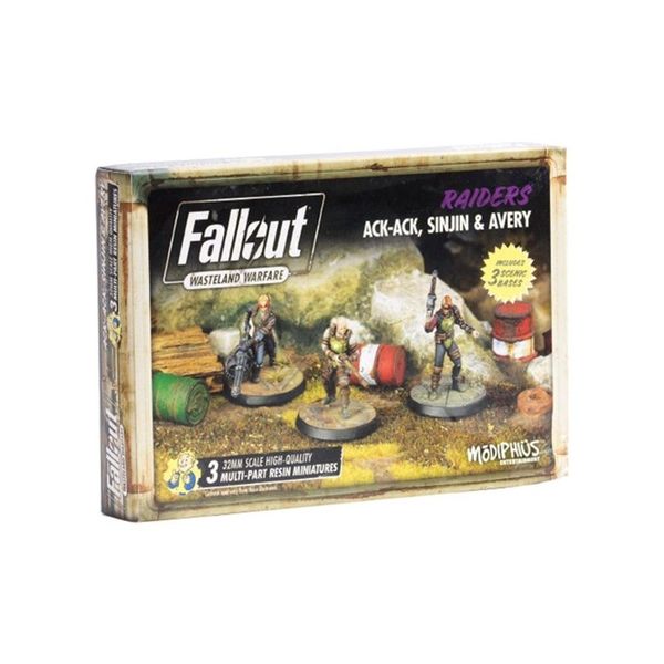 Fallout: Wasteland Warfare - Ack Ack, Sinjin & Avery Miniatures Expansion 2225928 фото