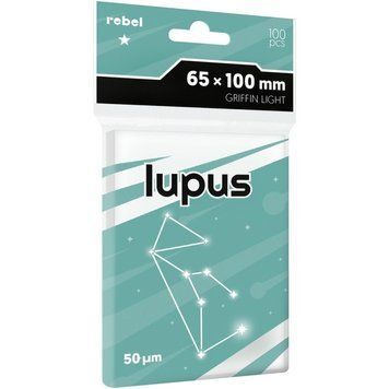 Rebel Light Lupus Card Sleeves (65x100 mm), 100 pieces 1616387 фото