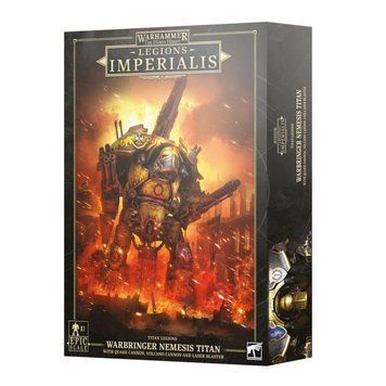 Legions Imperialis: Титан Немезиды Warbringer с землетрясающей пушкой, вулканической пушкой и лазерным бластером 1578534 фото