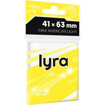 Rebel Light Lyra Card Sleeves (41x63 mm), 100 pieces 6059497 фото