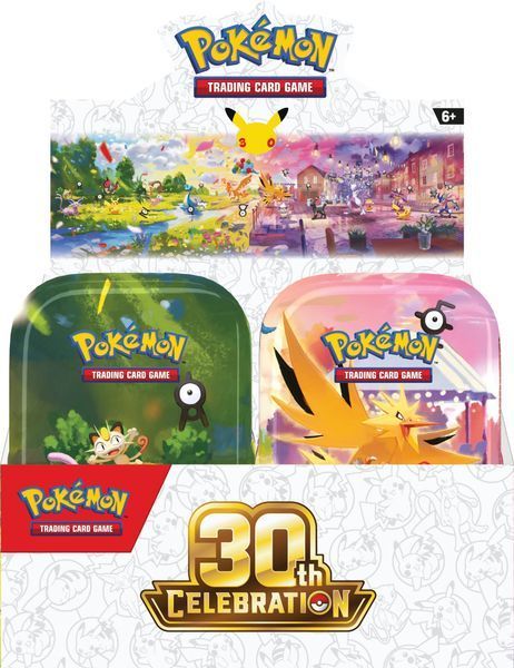 Pok&eacute;mon TCG: 30th Celebration Mini Tin(10) 00121236217883472 фото