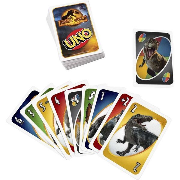 UNO Jurassic World card game 1161605 фото