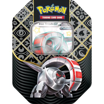 Pokemon TCG: Paldean Fates Tin - Iron Treads ex (4 бустери) 2902101 фото