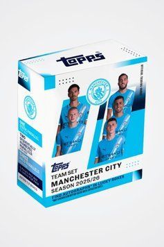 Manchester City Team Set 2025|26 Topps Football Cards 5053307077041 фото