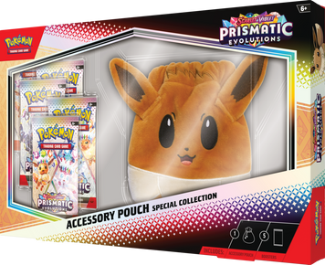 Pok&eacute;mon TCG: Scarlet & Violet Prismatic Evolutions Accessory Pouch Special Collection plush фото