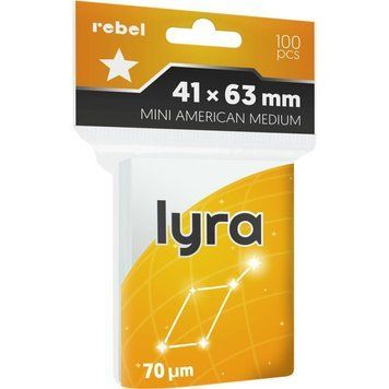 Rebel Card Sleeves (41x63 mm) Lyra Medium, 100 pcs 3210271 фото