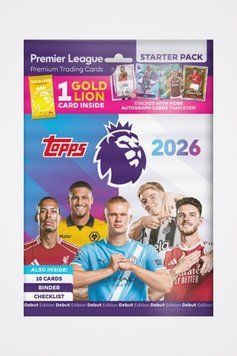 Premier League 2026 Topps Football Cards Album Starter Set 5053307076518 фото