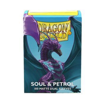 Dragon Shield Standard Size Matte Dual Sleeves - Soul & Petrol (100 Sleeves) 2545149 фото