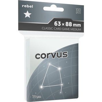 Rebel Sleeves (63x88 mm) Classic Card Game Medium Corvus, CCG 100 pcs 2837844 фото