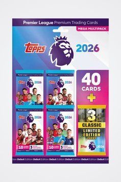 Mega Multipack Premier League 2026 Topps Football Cards 5053307076501 фото