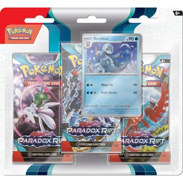 Pokémon TCG: Paradox Rift - блістер Arctibax з 3 упаковок 1481465 фото