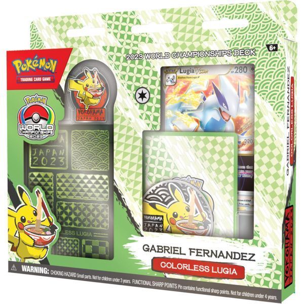 Pok&eacute;mon TCG: World Championship Deck 2023 Японія - Габріель Фернандес - Безбарвна Лугія 2134357 фото
