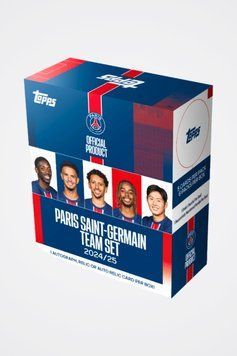 PSG Team Set 2024|25 Topps Football Cards 5053307074521 фото