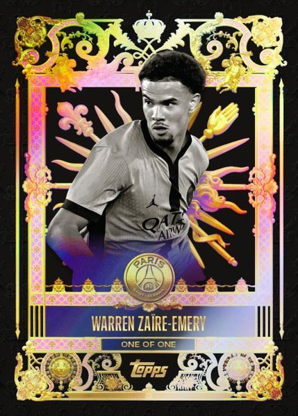 PSG Team Set 2024|25 Topps Football Cards 5053307074521 фото