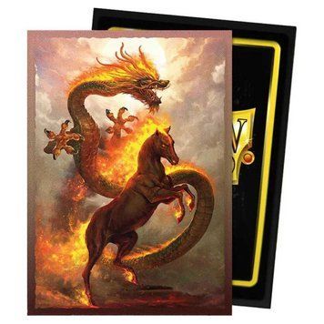 Dragon Shield Standard Dual Art Sleeves - Fire Horse 2026 (100 Sleeves) 1331681 фото