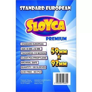 SLOYCA Standard European Premium Sleeves 59x92mm (100pcs) 2225999 фото
