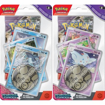 Pokémon TCG: Temporal Forces - Premium Checklane Blister SET Baxcalibur + Togekiss 3228756 фото