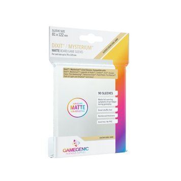 Gamegenic - MATTE Dixit Sleeves 81 x 122 mm - Clear (90 Sleeves) 1977040 фото