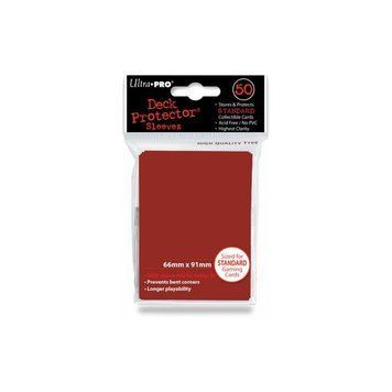 Deck Protector Solid Red 50 (66x91mm) standard (Ultra-Pro Sleeves) 1591201 фото